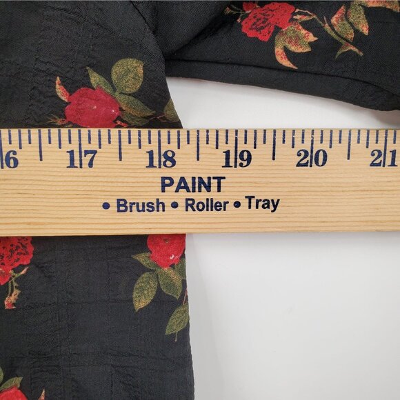 Disturbia Darcey Floral Print Chiffon Tie Front Blouse Top Women Size US 4 NWT - Picture 14 of 16